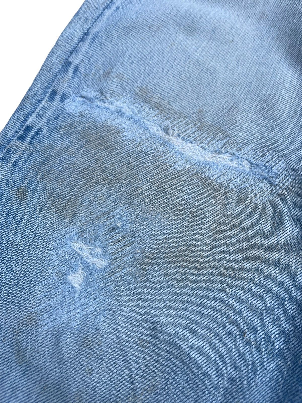 Levi's × Vintage Vintage 1978 Levis 501 e Selvedge Distresed & Rework Size US 31 - 2 Thumbnail