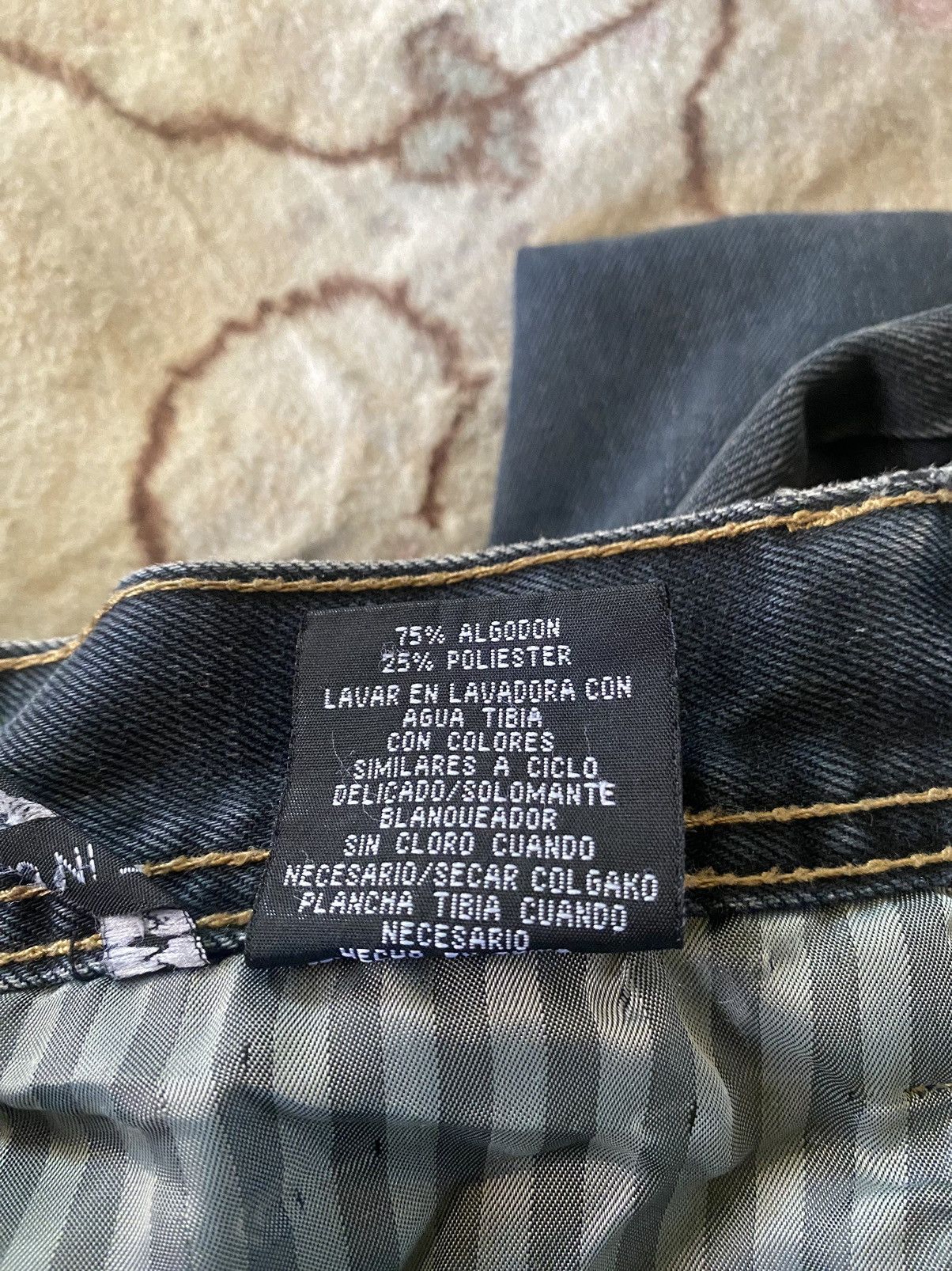 Vintage LAMASINI JEANS Distressed Style Size US 31 - 11 Thumbnail