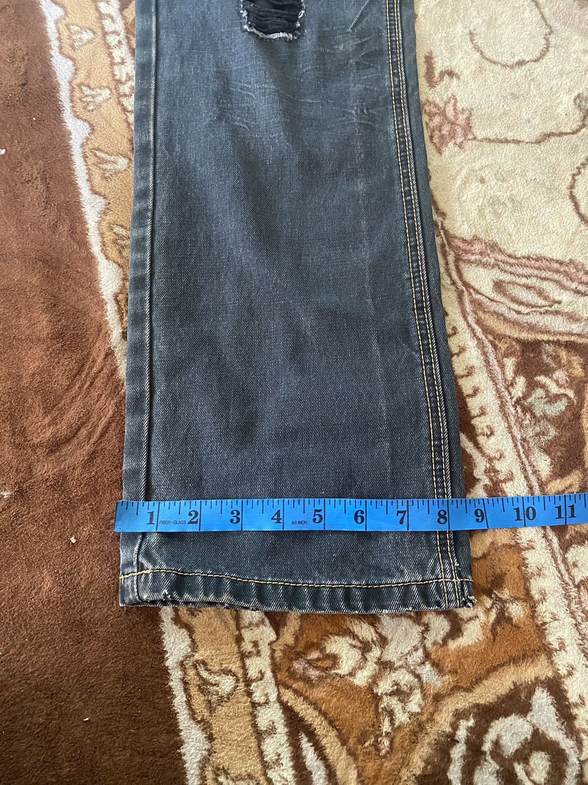 Vintage LAMASINI JEANS Distressed Style Size US 31 - 18 Thumbnail