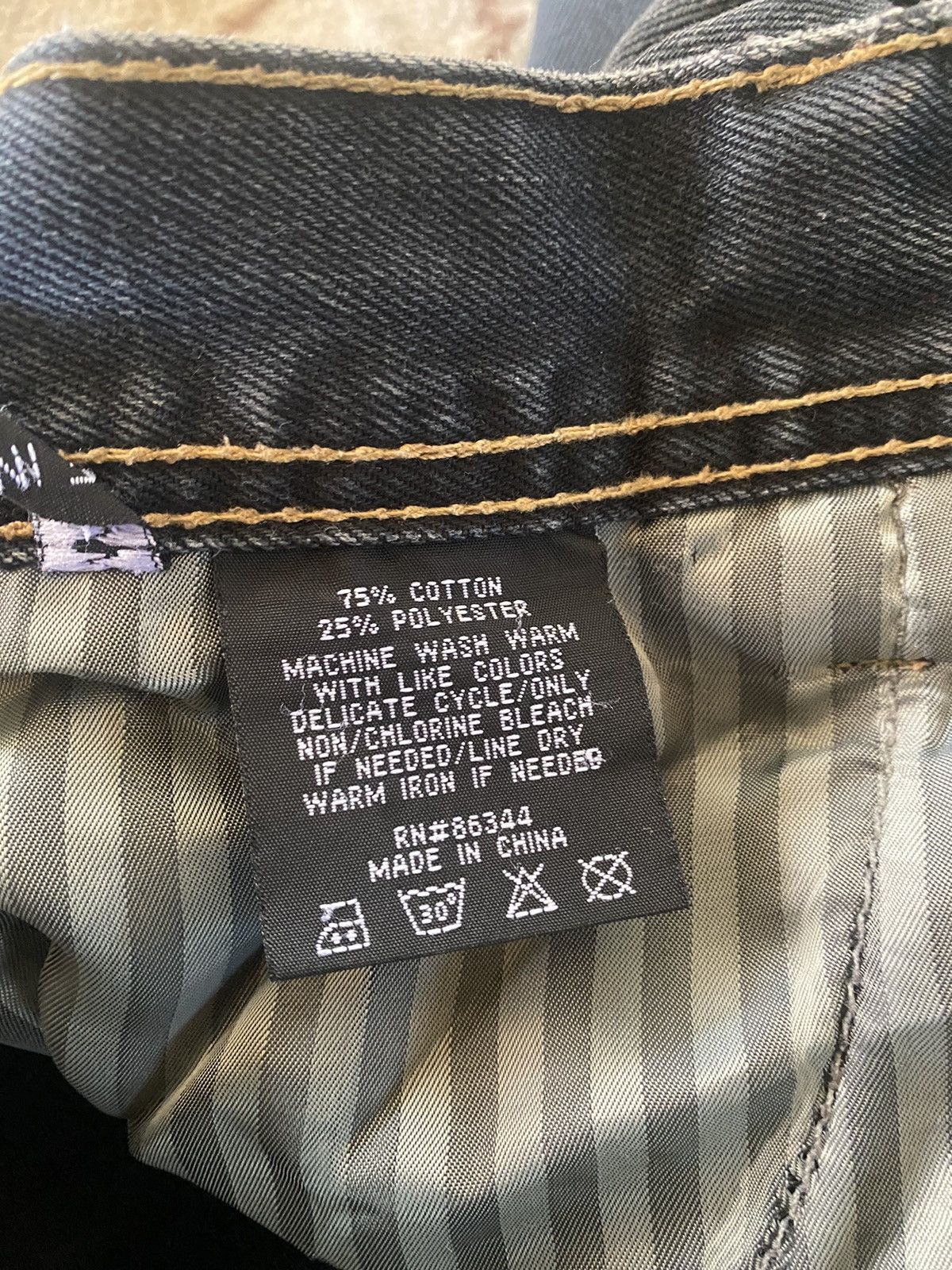 Vintage LAMASINI JEANS Distressed Style Size US 31 - 10 Thumbnail