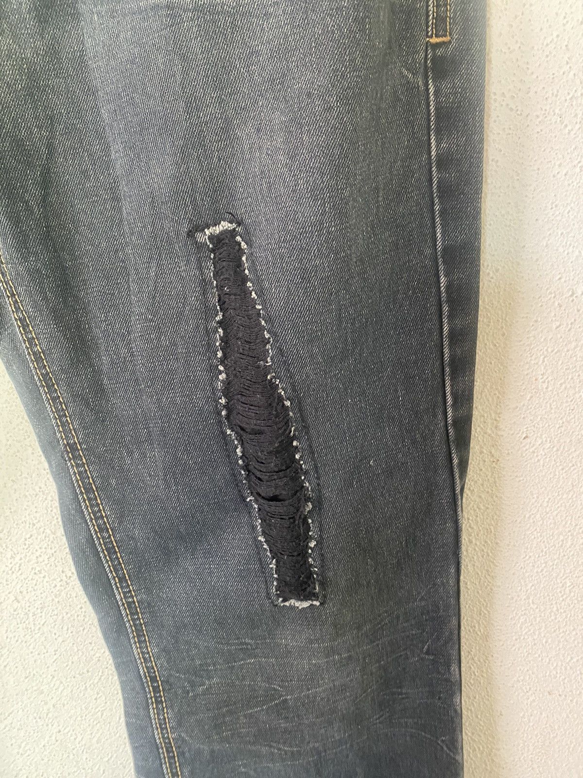 Vintage LAMASINI JEANS Distressed Style Size US 31 - 5 Thumbnail