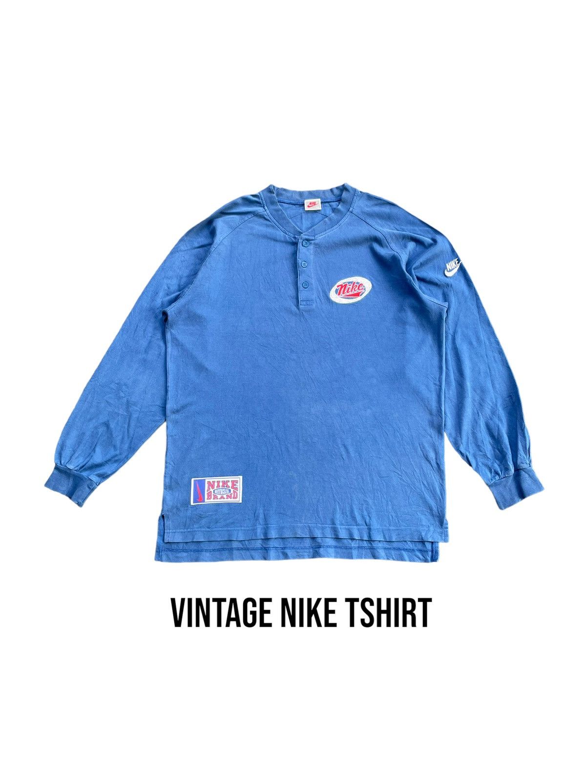 Nike Vintage Nike Long Sleave Tshirt Size US L / EU 52-54 / 3 - 1 Thumbnail