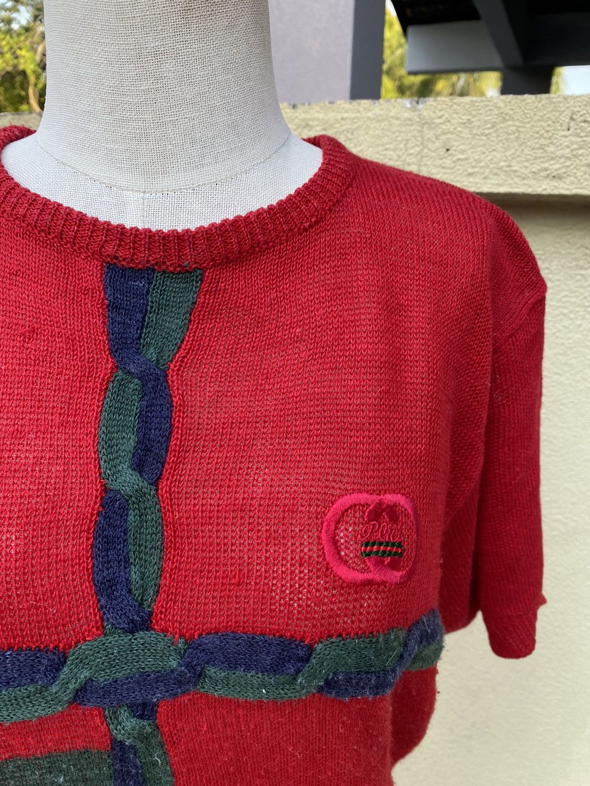 Vintage vintage 70s gucci plus sweater Size M / US 6-8 / IT 42-44 - 2 Thumbnail