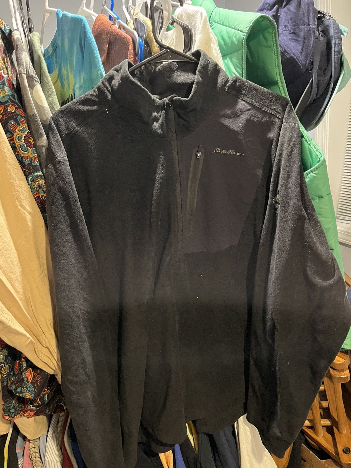 Eddie Bauer Black Eddie Bauer 1/4 Zip Sherpa Size US XXL / EU 58 / 5 - 1 Thumbnail