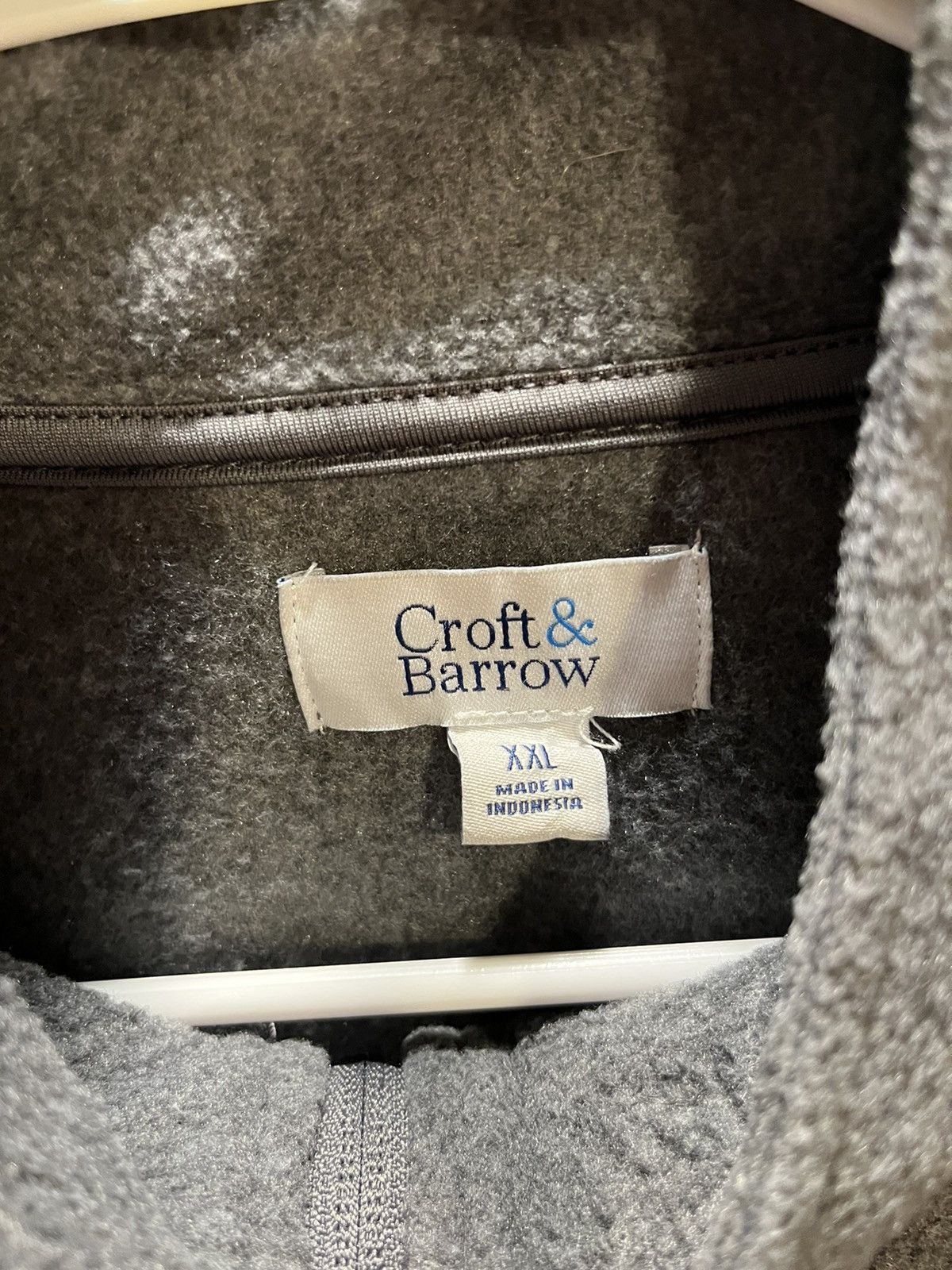 Croft & Barrow Grey 1/4 Zip Sherpa Size US XXL / EU 58 / 5 - 3 Thumbnail