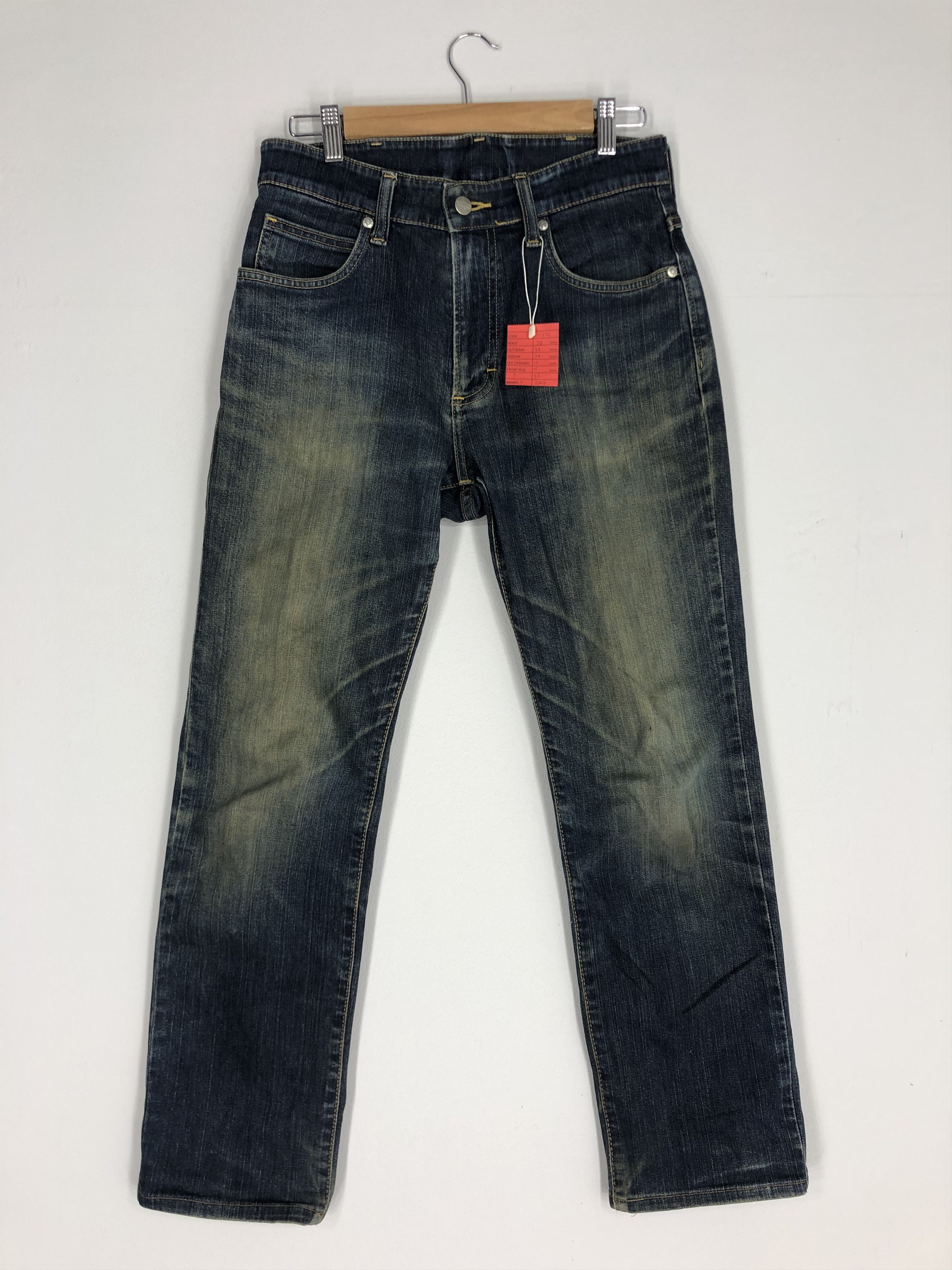 Wrangler Blue Stone Washed Jean Ripped Denim Size 30