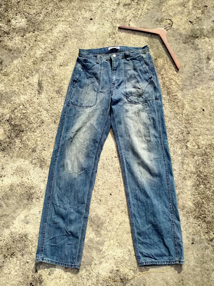 JW Anderson × Uniqlo UNIQLO X J.W.ANDERSON BLUE DENIM PANTS SIZE 32 Size US 32 / EU 48 - 1 Thumbnail