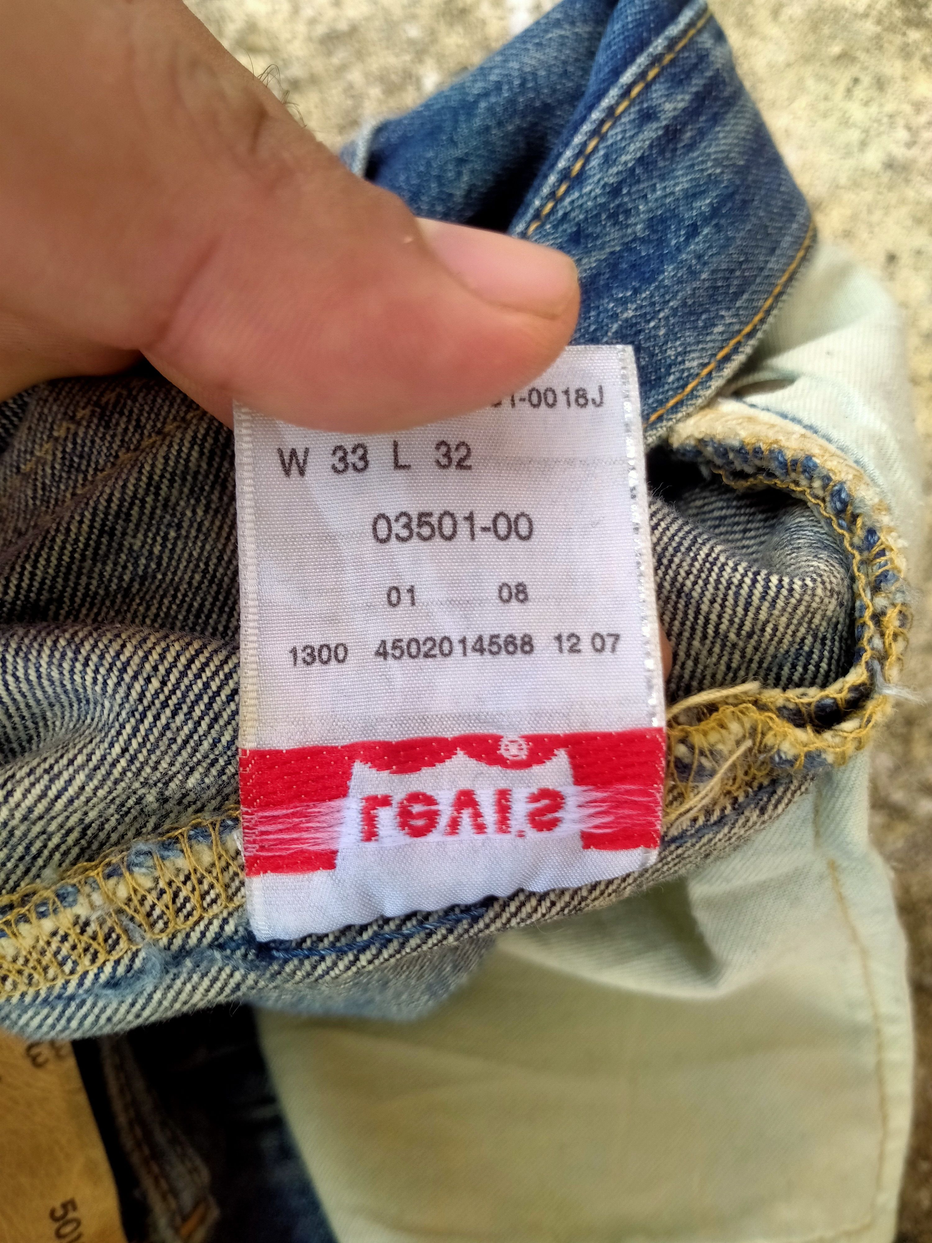 Levi's DISTRESSED LEVIS 501 BUTTON 359 DENIM Size US 33 - 10 Thumbnail