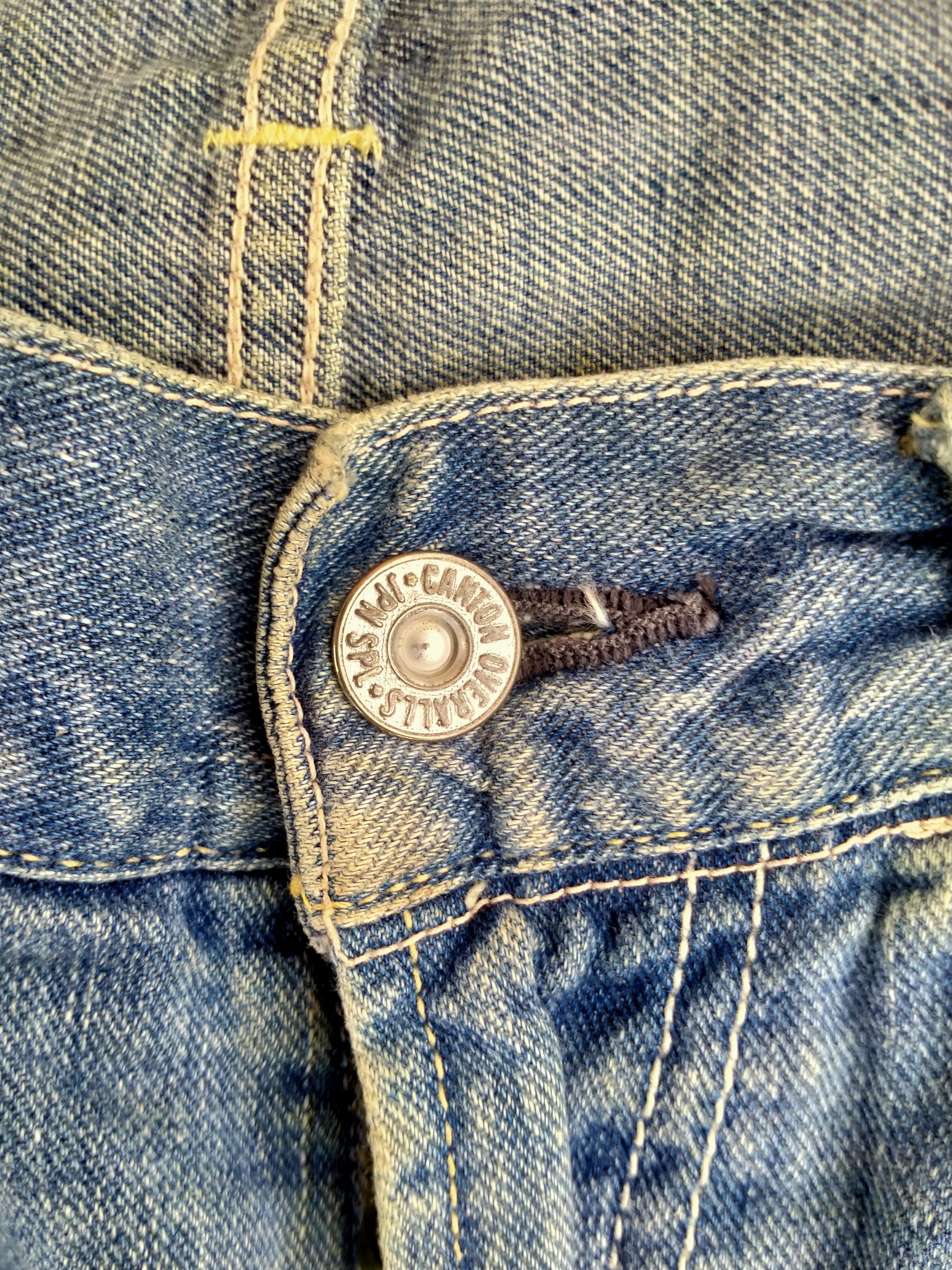 Japanese Brand CANTON OVERALL & CO DENIM Size US 34 / EU 50 - 3 Thumbnail
