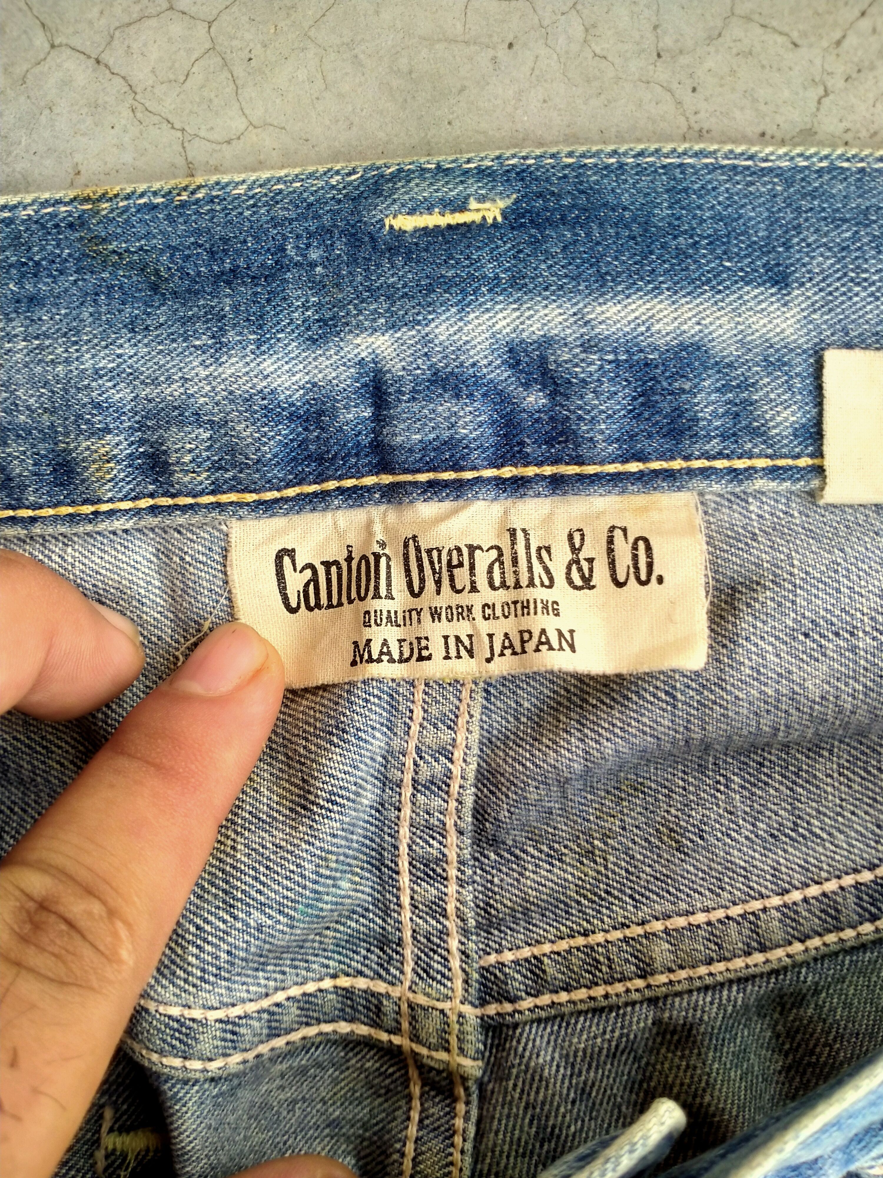 Japanese Brand CANTON OVERALL & CO DENIM Size US 34 / EU 50 - 5 Thumbnail