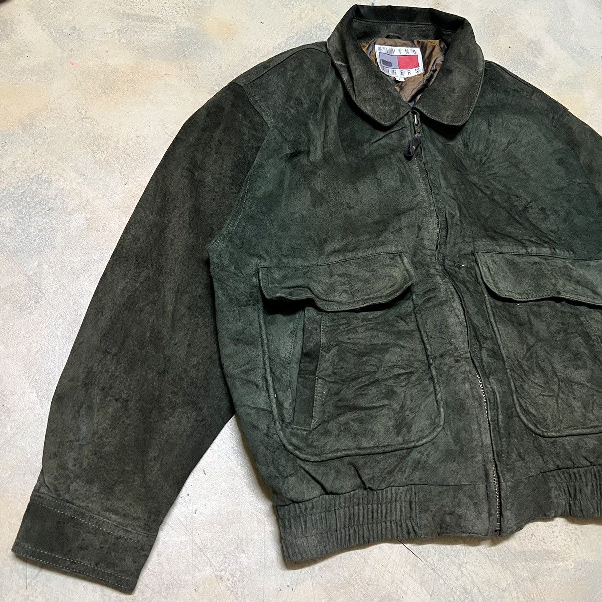 Japanese Brand Vintage Flying Tigers Leather Jacket Size US L / EU 52-54 / 3 - 2 Thumbnail