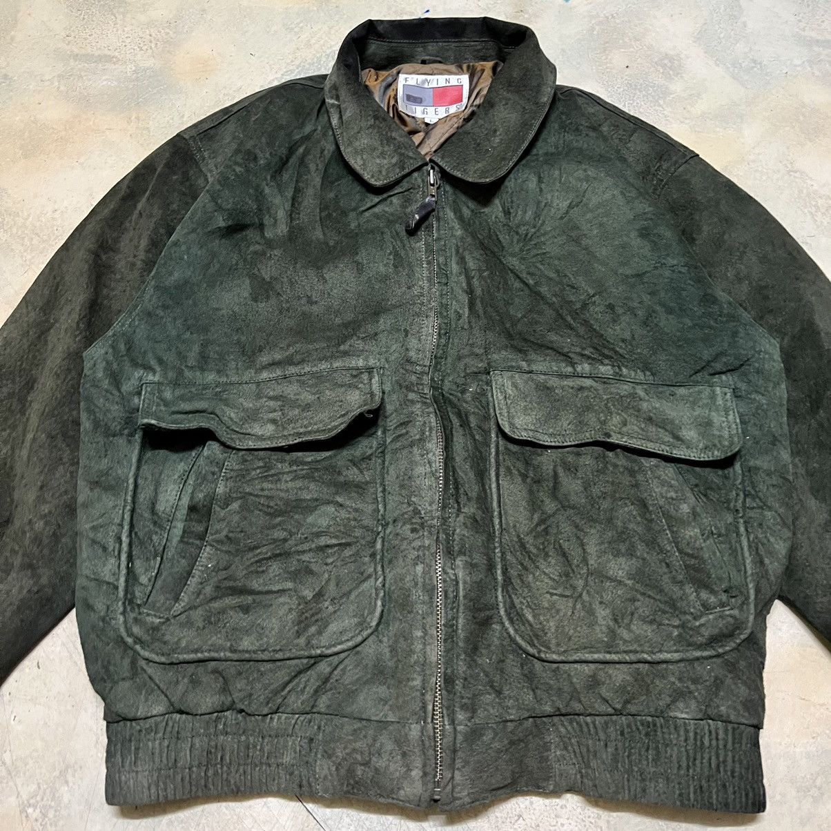 Japanese Brand Vintage Flying Tigers Leather Jacket Size US L / EU 52-54 / 3 - 3 Thumbnail
