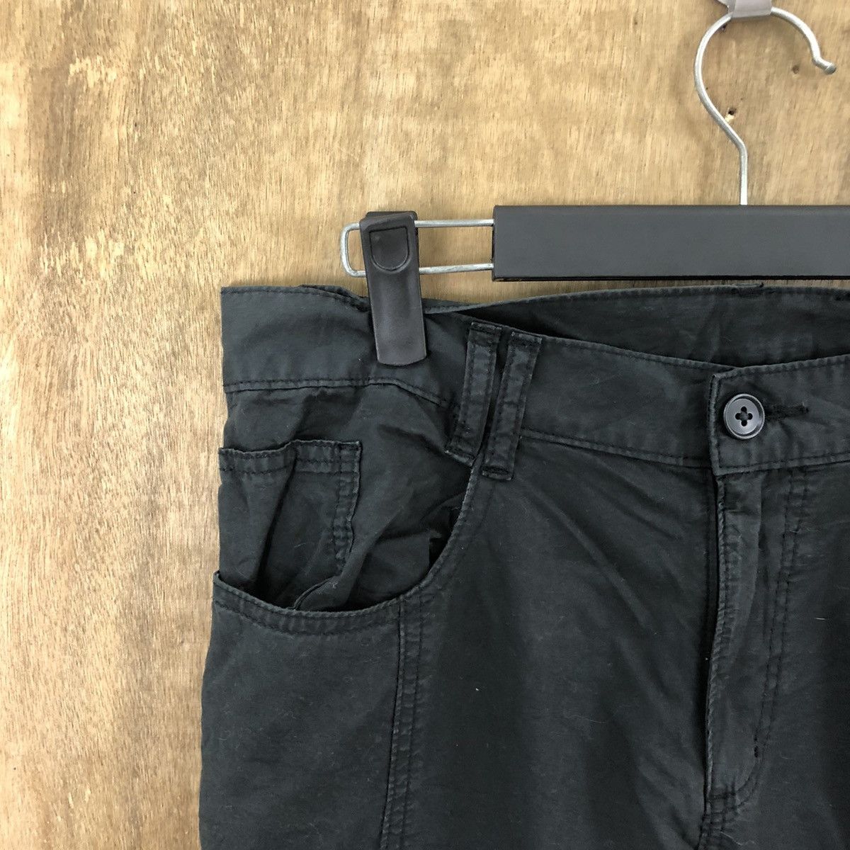 Michel Klein Michel Klein Black Cargo Multipocket pants #6184 Size US 31 - 4 Thumbnail