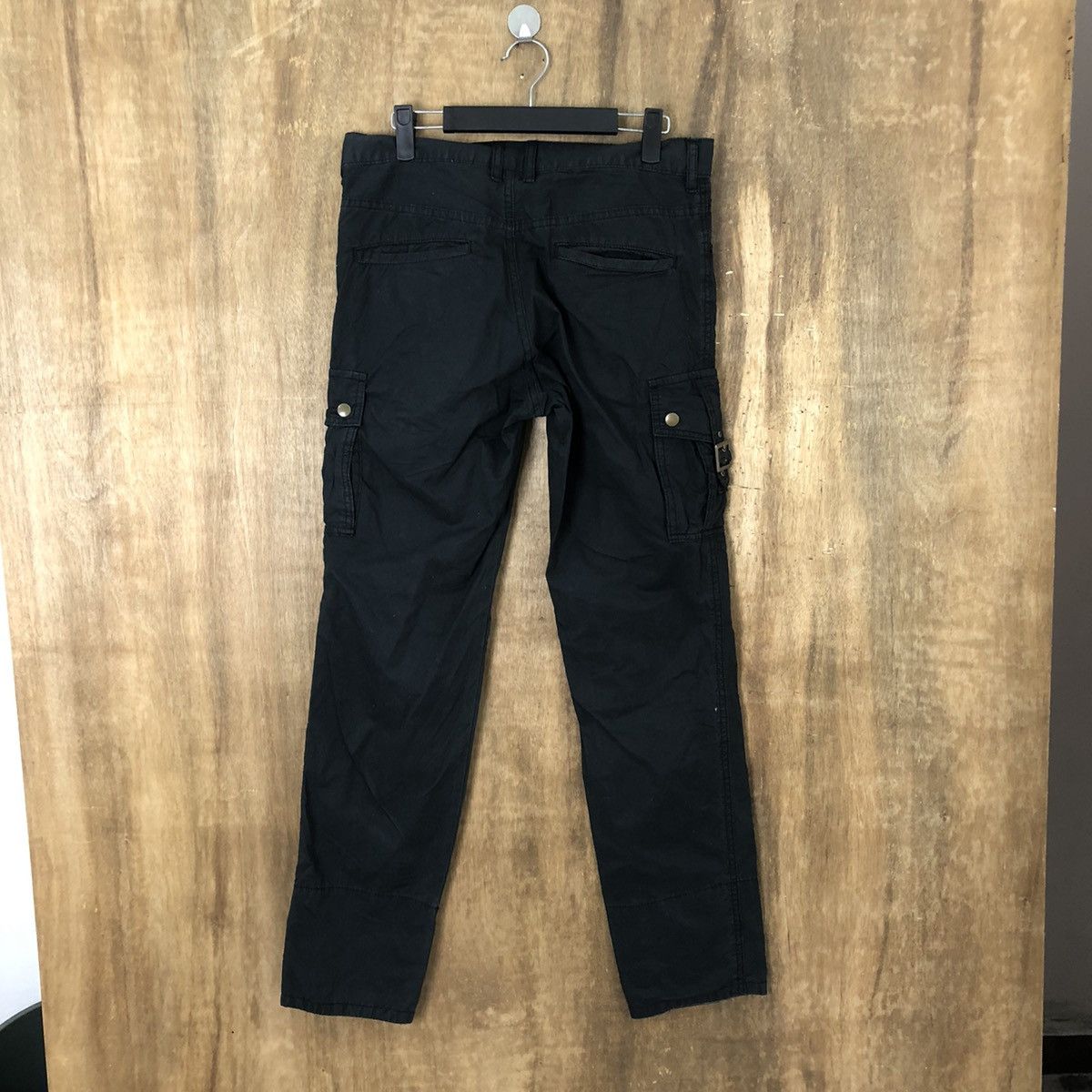 Michel Klein Michel Klein Black Cargo Multipocket pants #6184 Size US 31 - 8 Thumbnail
