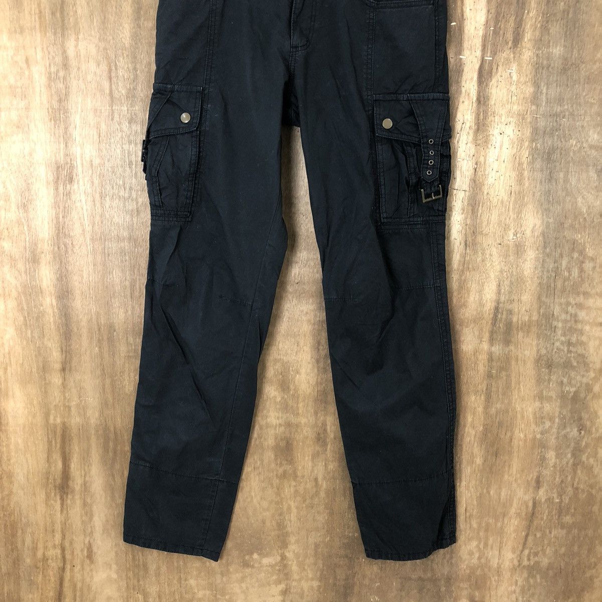 Michel Klein Michel Klein Black Cargo Multipocket pants #6184 Size US 31 - 3 Thumbnail