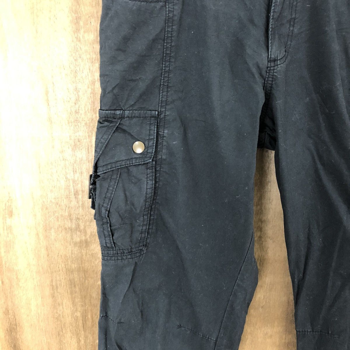 Michel Klein Michel Klein Black Cargo Multipocket pants #6184 Size US 31 - 6 Thumbnail