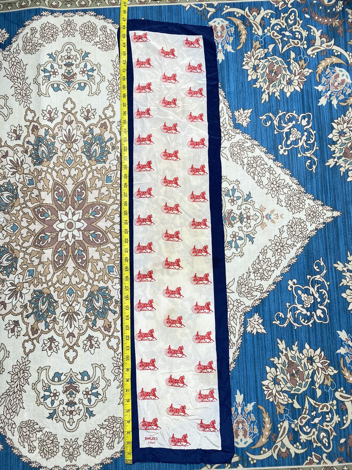 Celine Vintage Celine Paris Scarf Monogram Hermes Size ONE SIZE - 5 Thumbnail