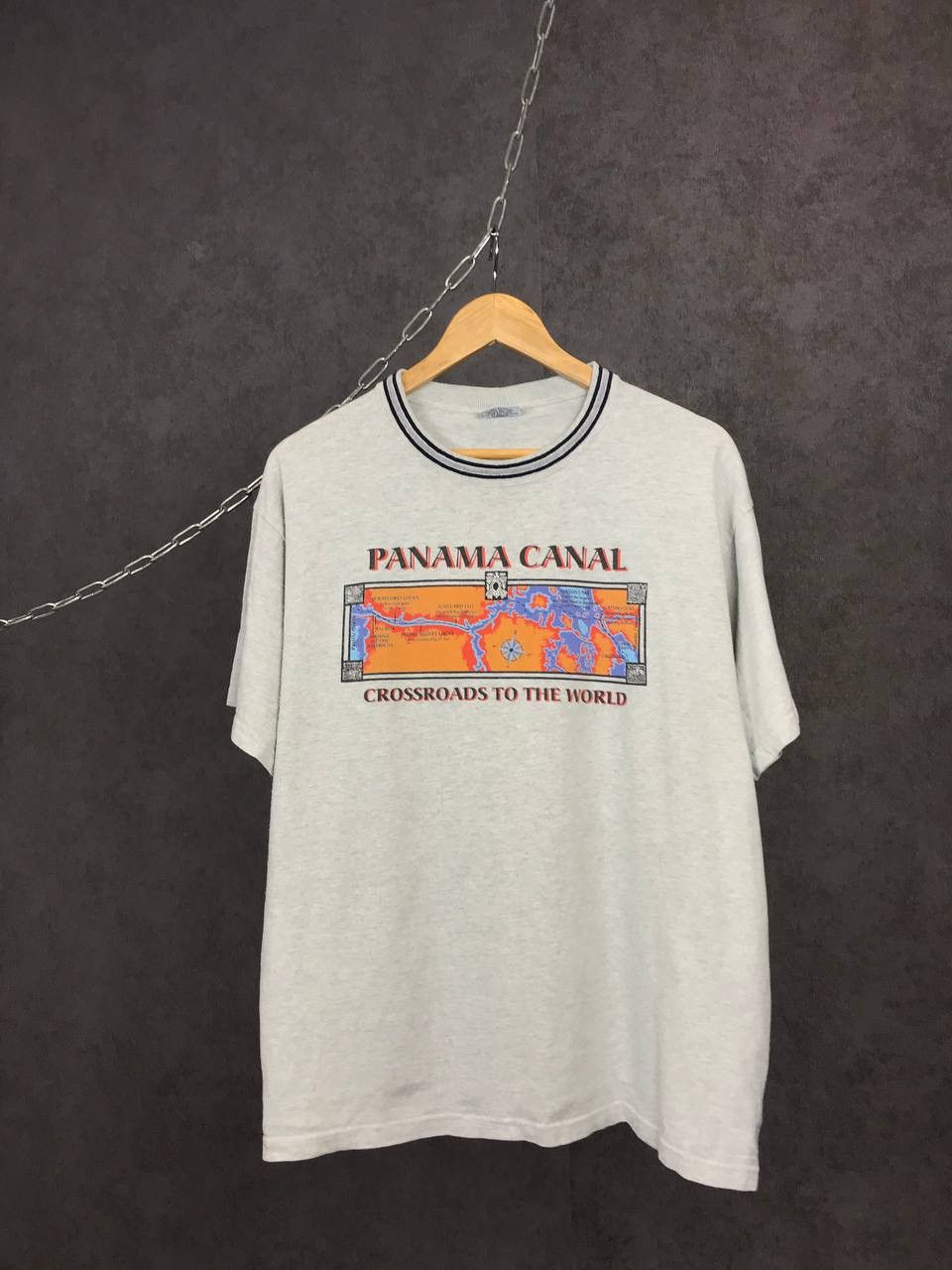 Vintage Panama Canal American vintage made in USA tee Size US L / EU 52-54 / 3 - 1 Thumbnail