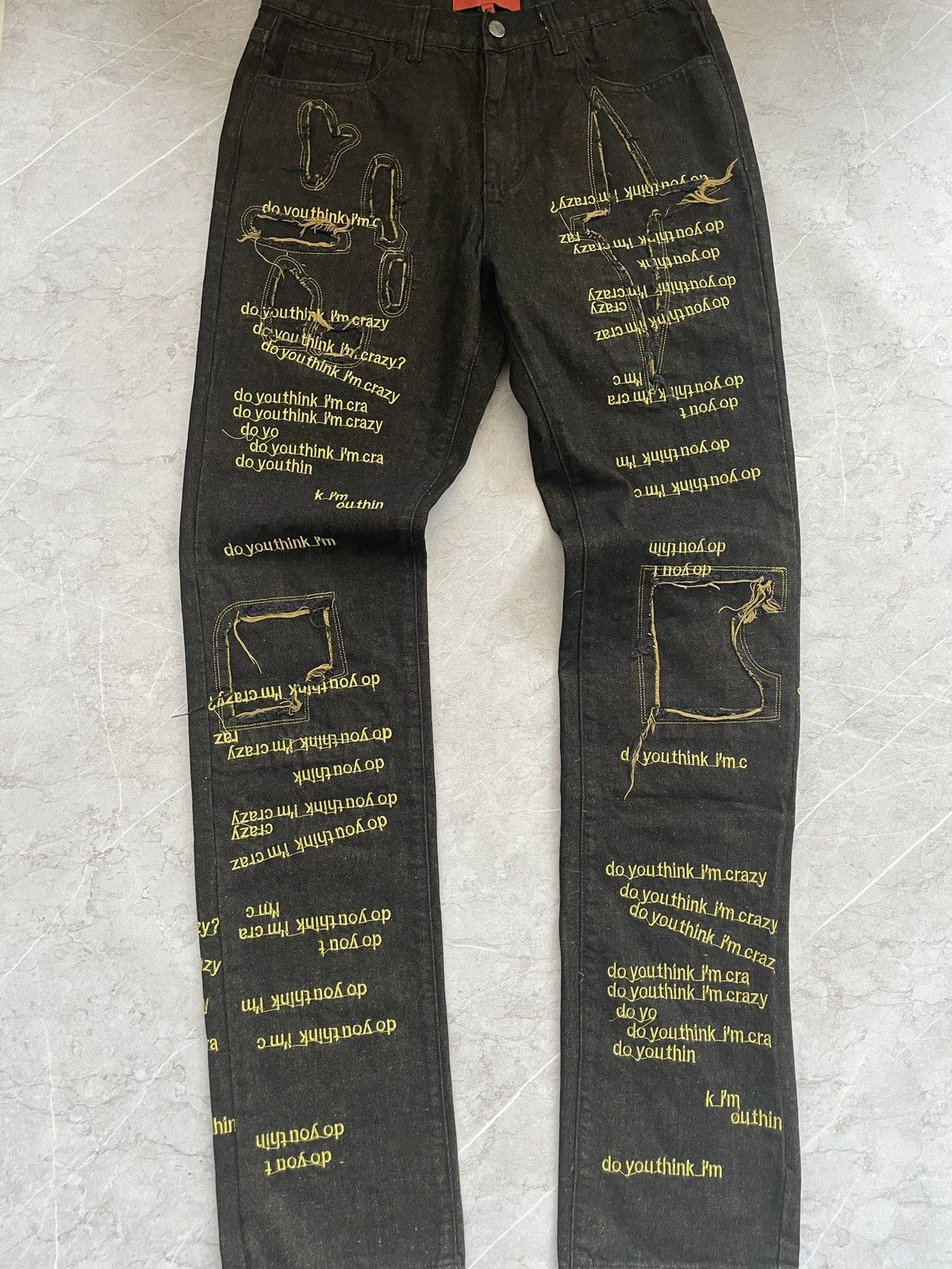 Ev Bravado Do you think I’m crazy denim jean 32 Size US 32 / EU 48 - 2 Thumbnail