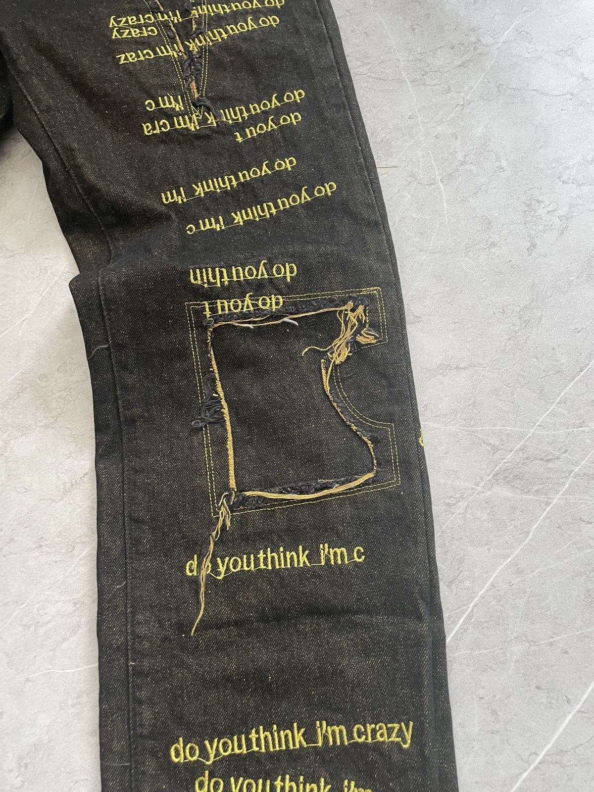 Ev Bravado Do you think I’m crazy denim jean 32 Size US 32 / EU 48 - 5 Thumbnail