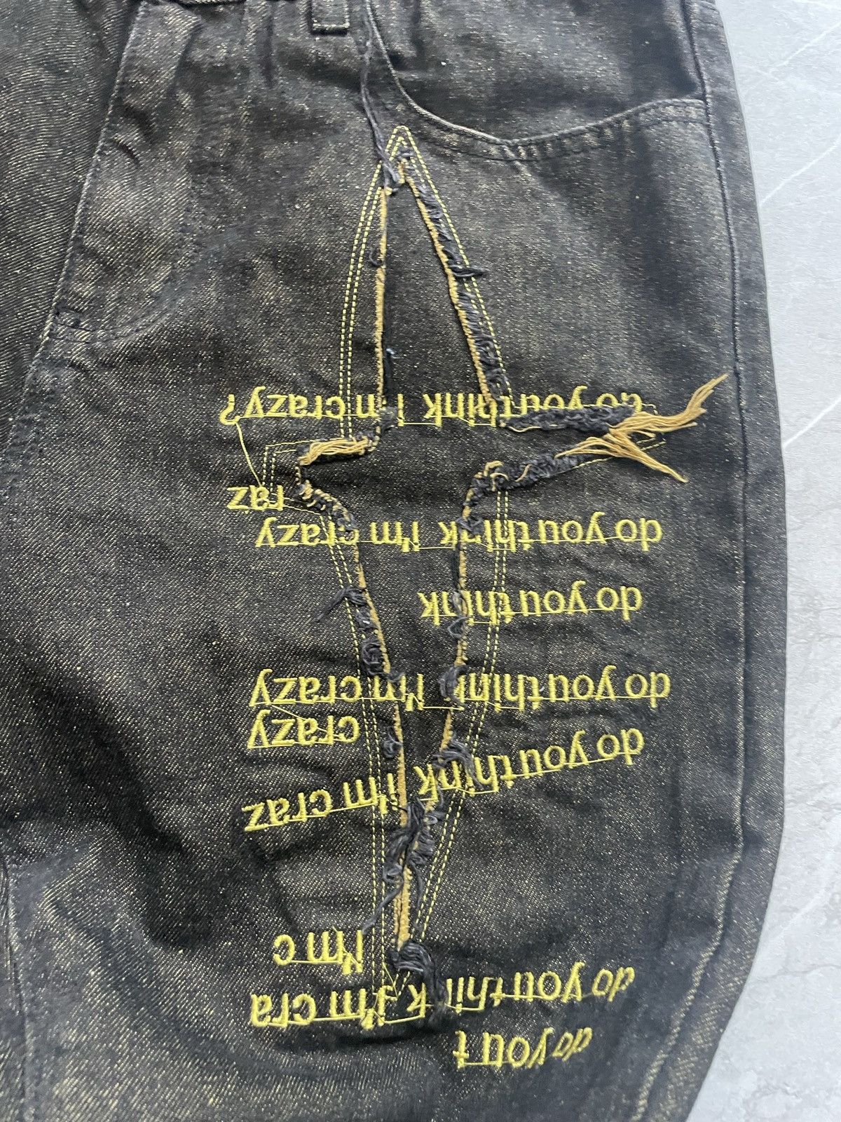 Ev Bravado Do you think I’m crazy denim jean 32 Size US 32 / EU 48 - 7 Thumbnail