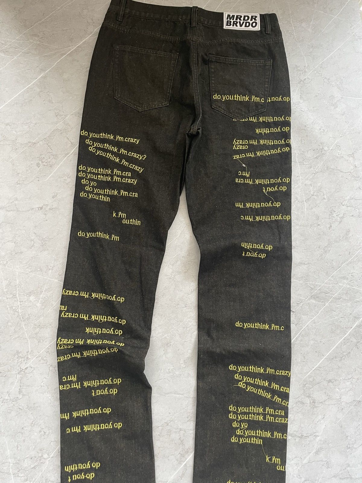 Ev Bravado Do you think I’m crazy denim jean 32 Size US 32 / EU 48 - 9 Thumbnail