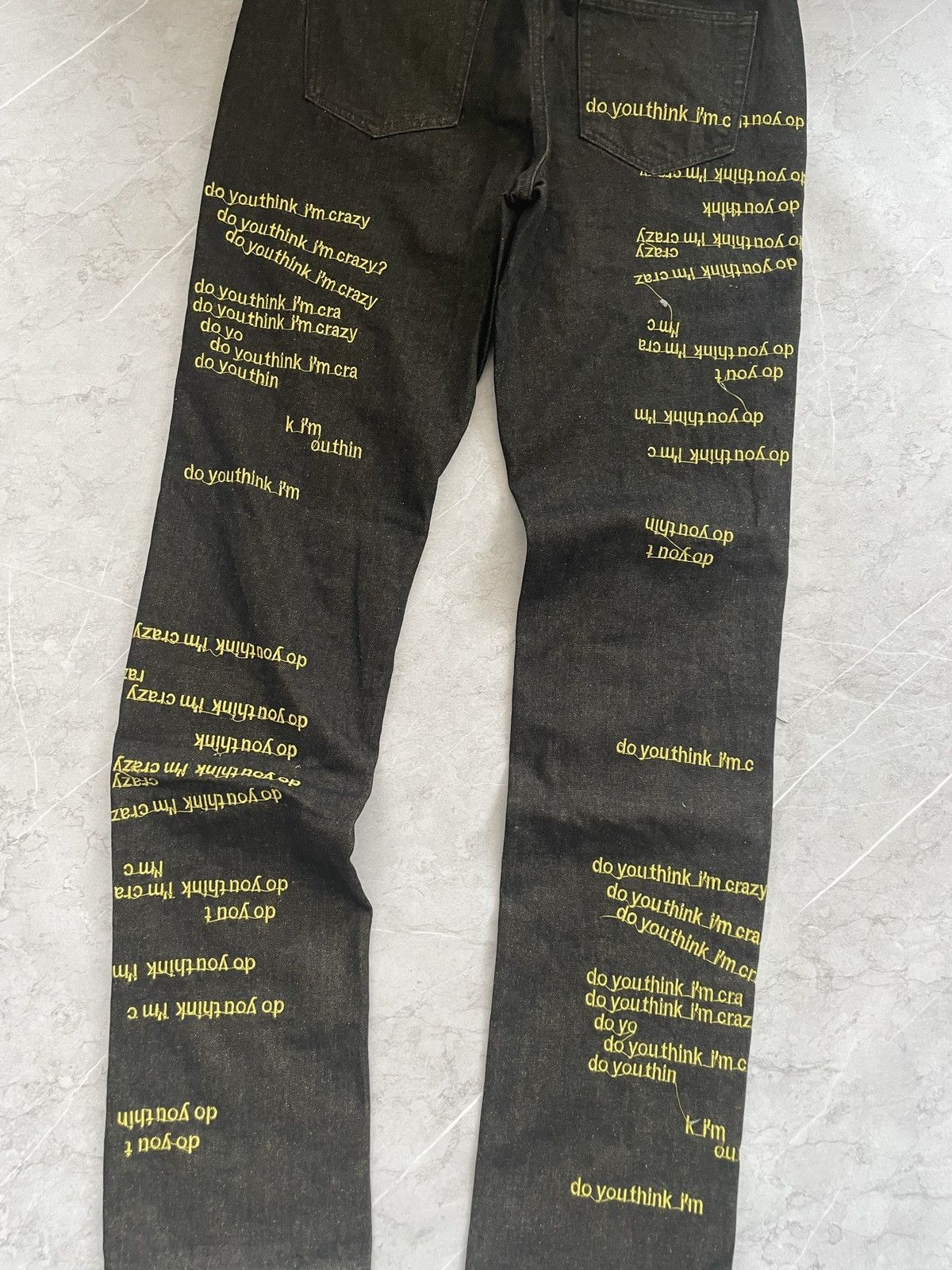 Ev Bravado Do you think I’m crazy denim jean 32 Size US 32 / EU 48 - 10 Thumbnail