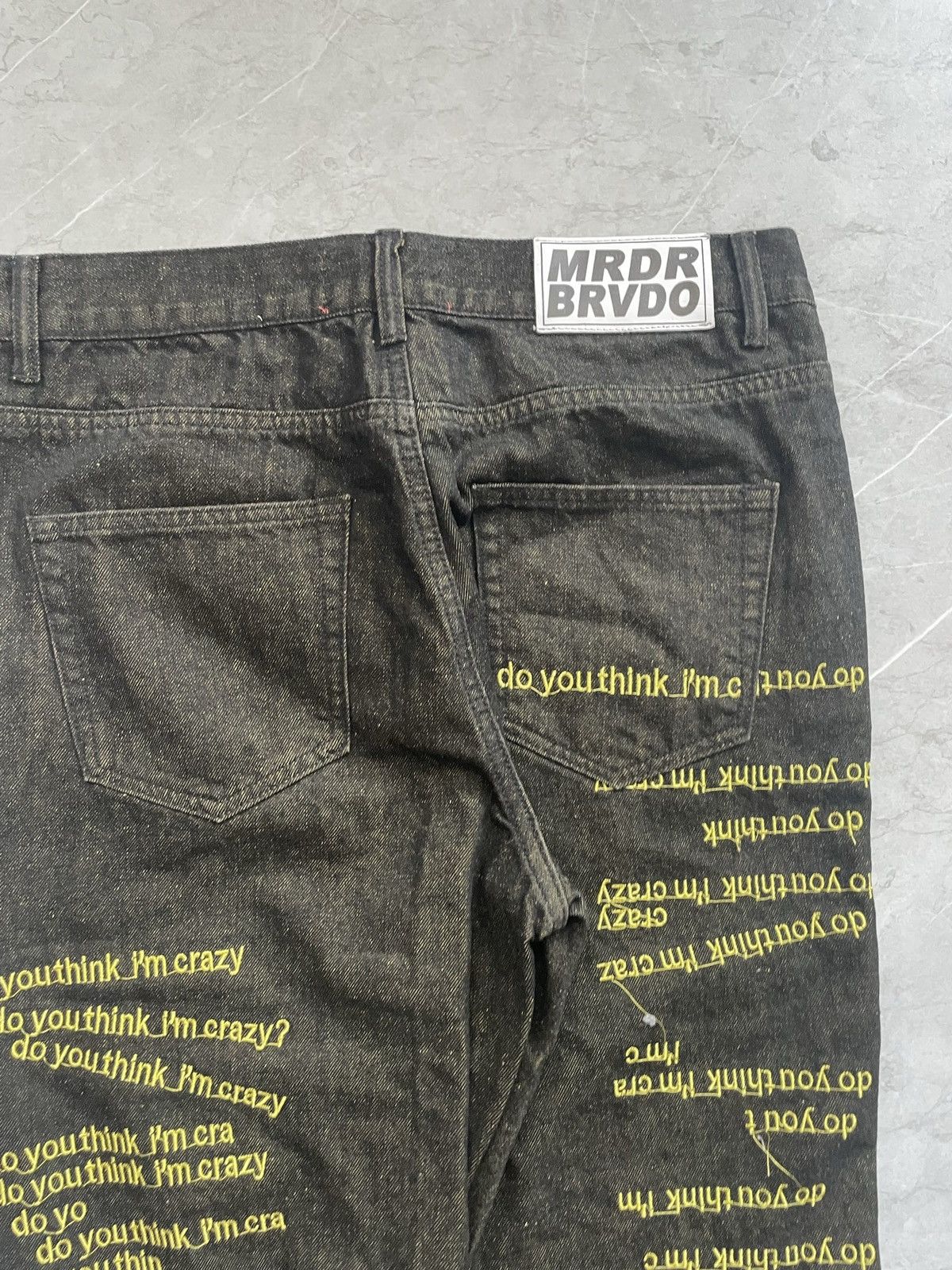 Ev Bravado Do you think I’m crazy denim jean 32 Size US 32 / EU 48 - 12 Thumbnail