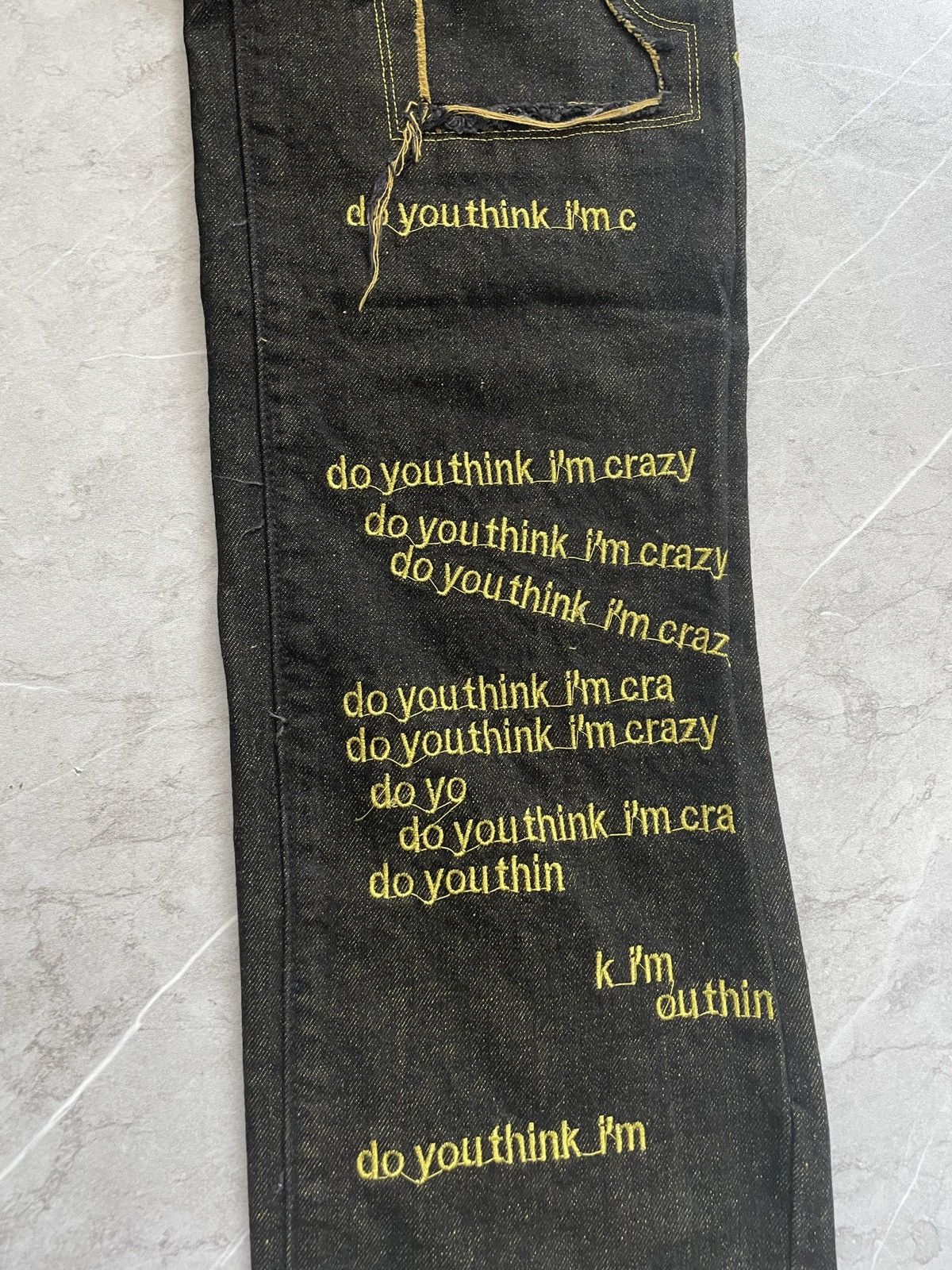 Ev Bravado Do you think I’m crazy denim jean 32 Size US 32 / EU 48 - 3 Thumbnail