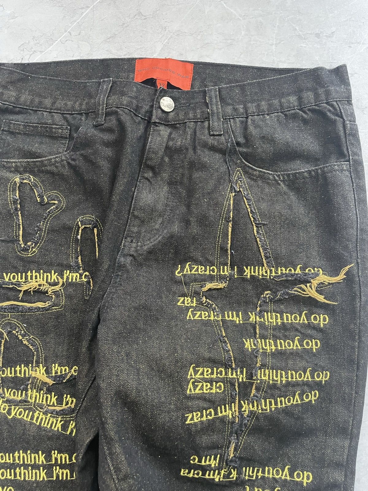 Ev Bravado Do you think I’m crazy denim jean 32 Size US 32 / EU 48 - 6 Thumbnail