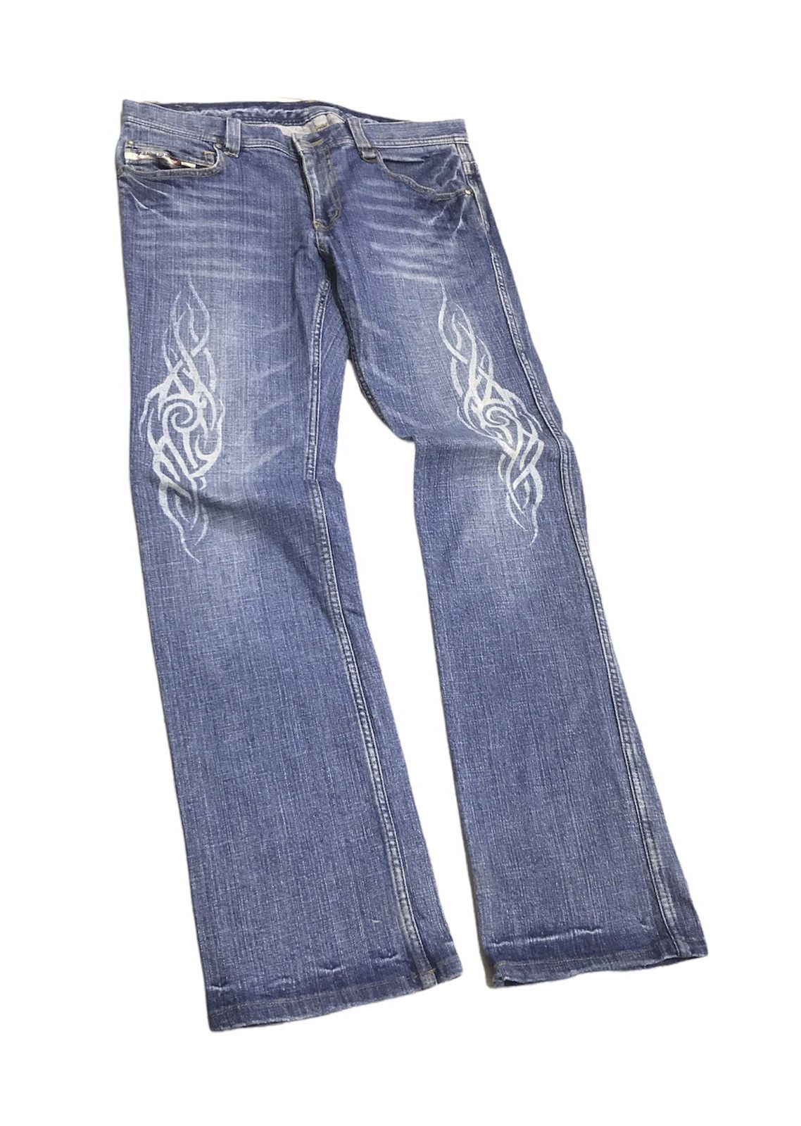 image of Matsuda x Tornado Mart Vintage Nicole Club For Men Japan Flare Jeans in Blue (Size 32)