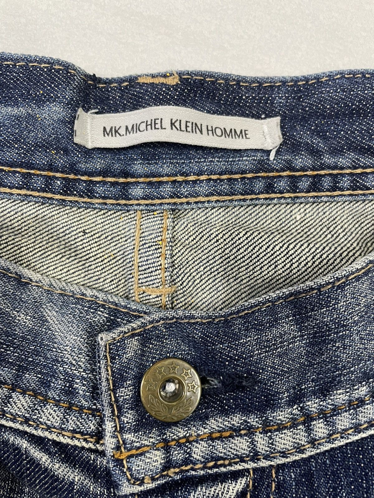 PPFM Vintage Michel Klein Homme Double Knee Flare Jeans Size US 32 / EU 48 - 7 Thumbnail