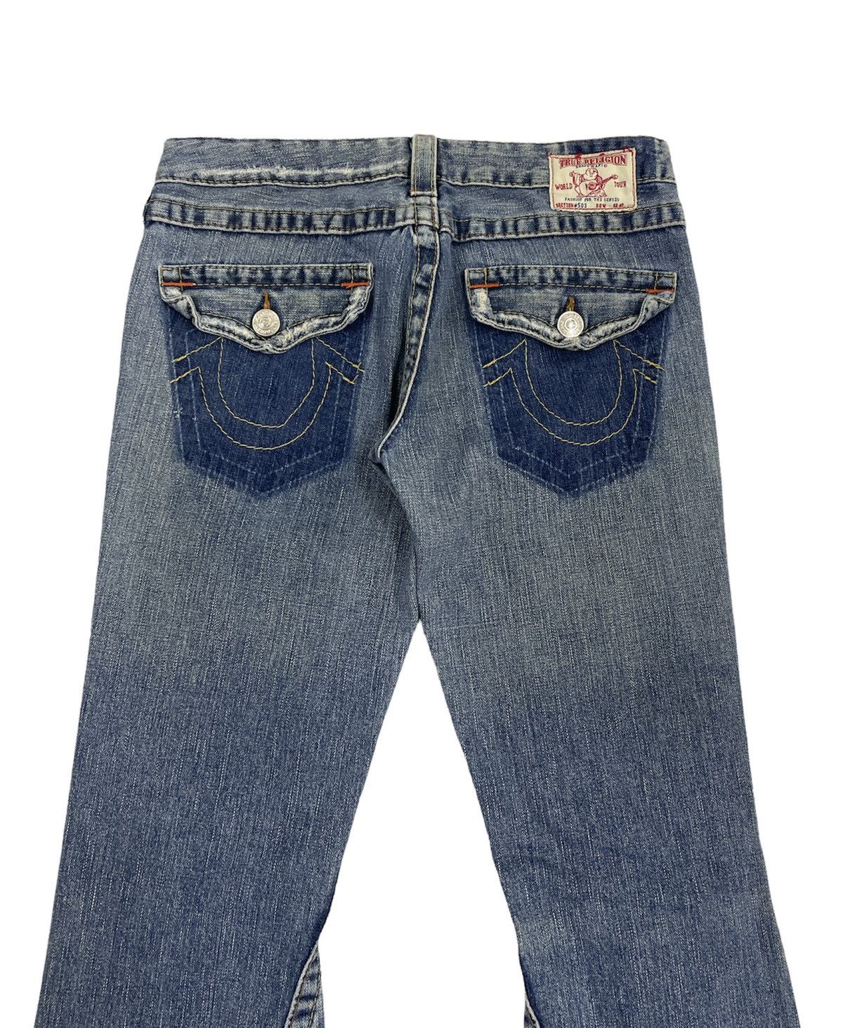 True Religion Vintage True Religion Distressed Flare Jeans Size US 30 / EU 46 - 6 Thumbnail
