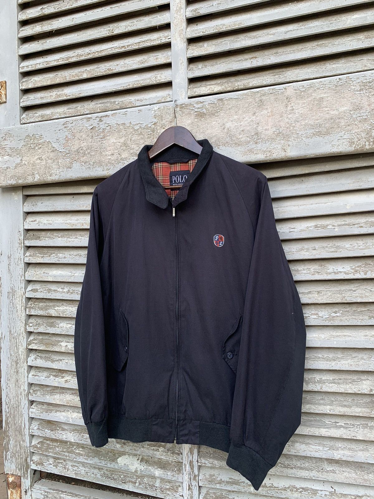 image of Polo British Country Spirit Bomber Jacket in Navy, Men's (Size Large)