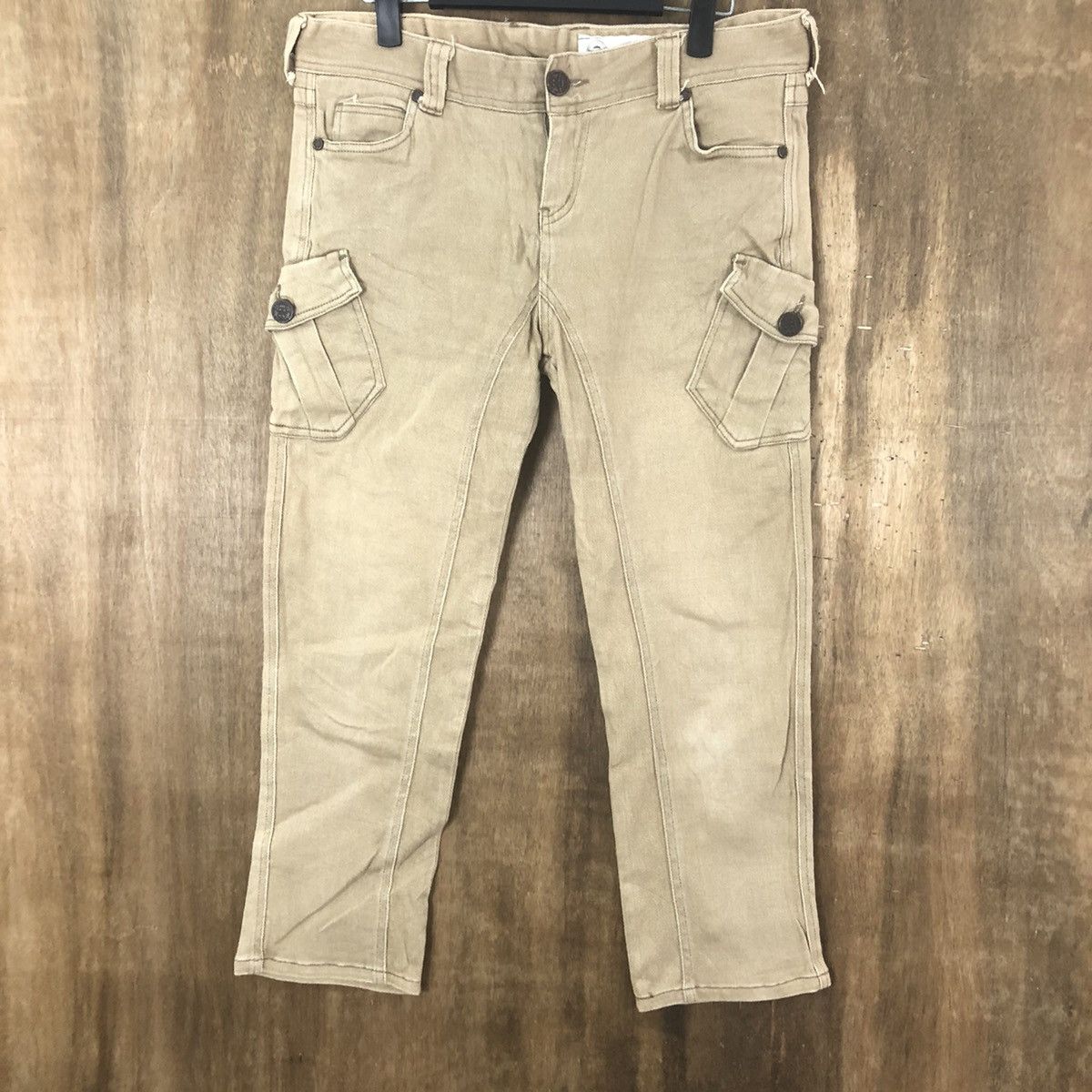 Japanese Brand And Rica Brown multipocket cargo pants #6287 Size US 32 / EU 48 - 3 Thumbnail