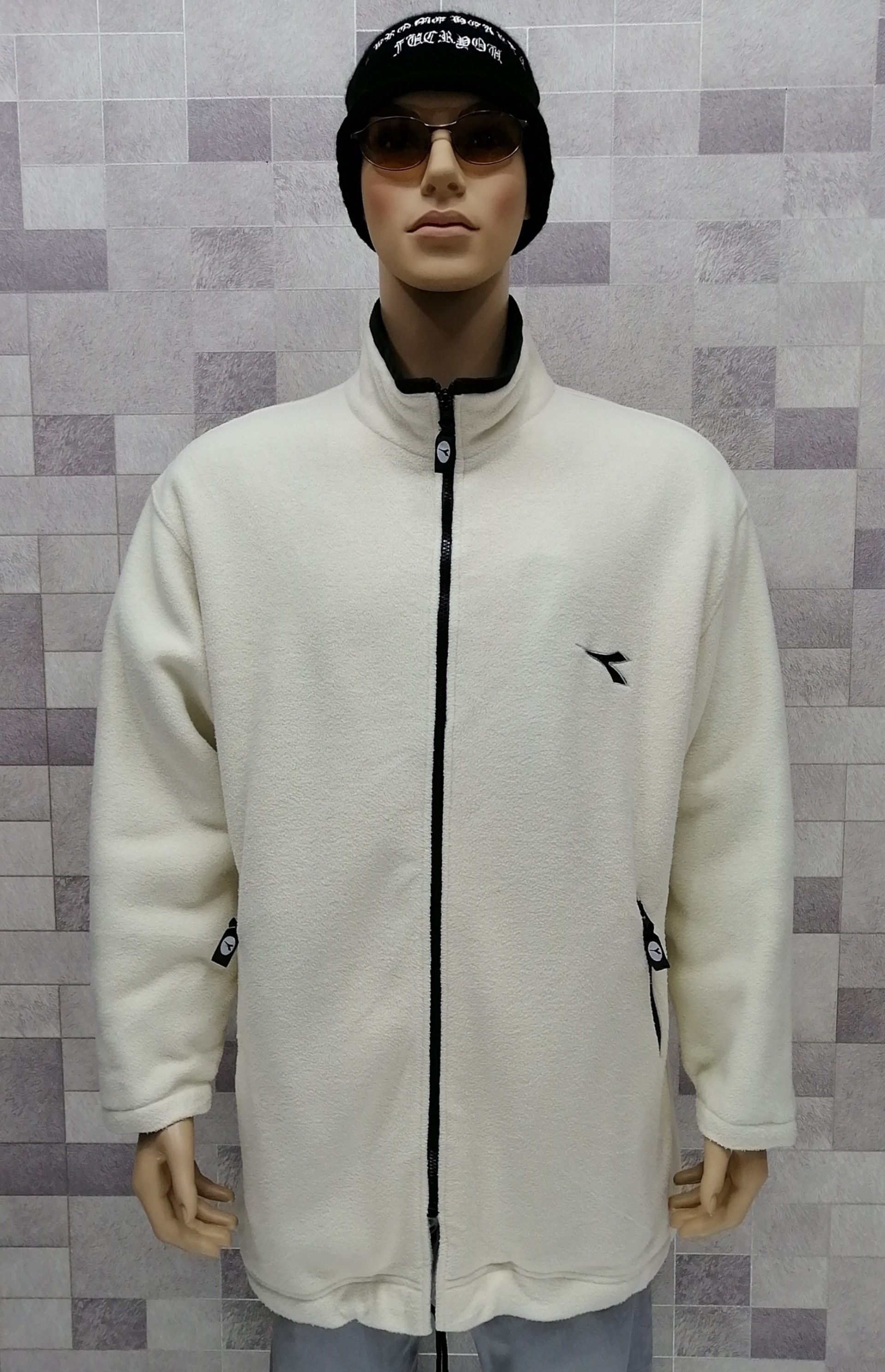 Diadora DIADORA Fleece Quilted Lined Parka Long Jacket Size US XL / EU 56 / 4 - 5 Thumbnail