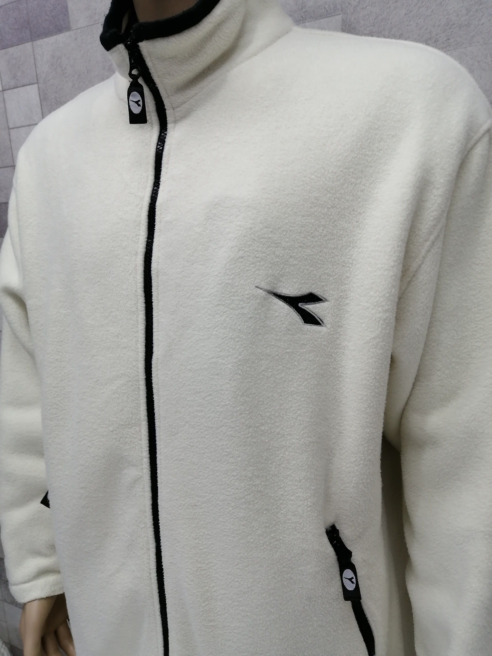 Diadora DIADORA Fleece Quilted Lined Parka Long Jacket Size US XL / EU 56 / 4 - 4 Thumbnail
