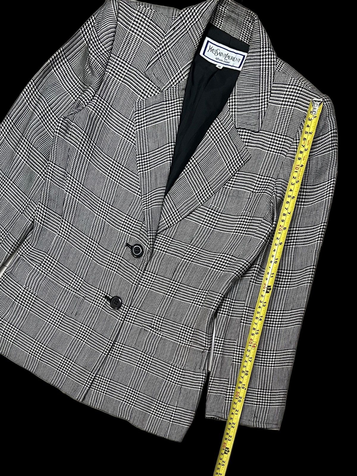 Yves Saint Laurent YVES SAINT LAURENT DIFFUSION FEMMES HOUNDSTOOTH COATS JACKET Size M / US 6-8 / IT 42-44 - 18 Thumbnail