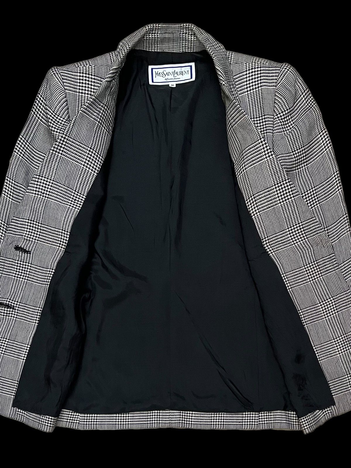 Yves Saint Laurent YVES SAINT LAURENT DIFFUSION FEMMES HOUNDSTOOTH COATS JACKET Size M / US 6-8 / IT 42-44 - 14 Thumbnail