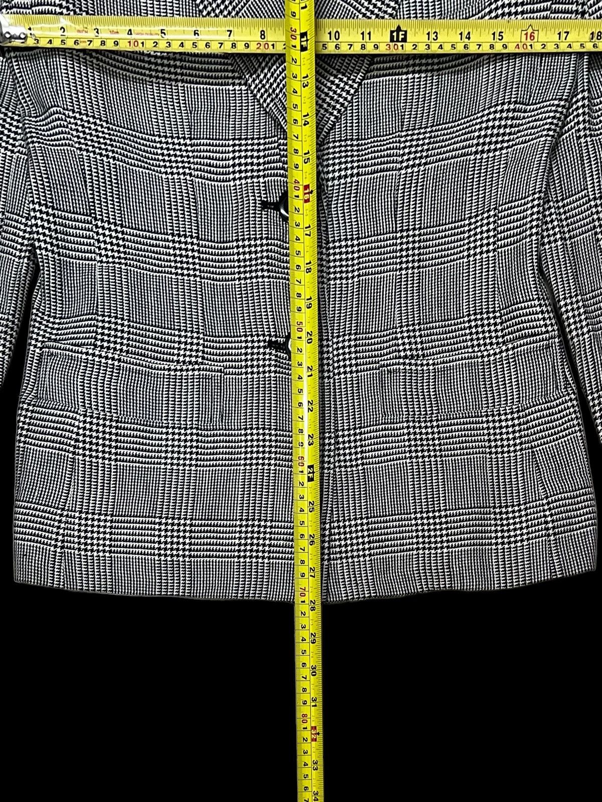 Yves Saint Laurent YVES SAINT LAURENT DIFFUSION FEMMES HOUNDSTOOTH COATS JACKET Size M / US 6-8 / IT 42-44 - 20 Thumbnail