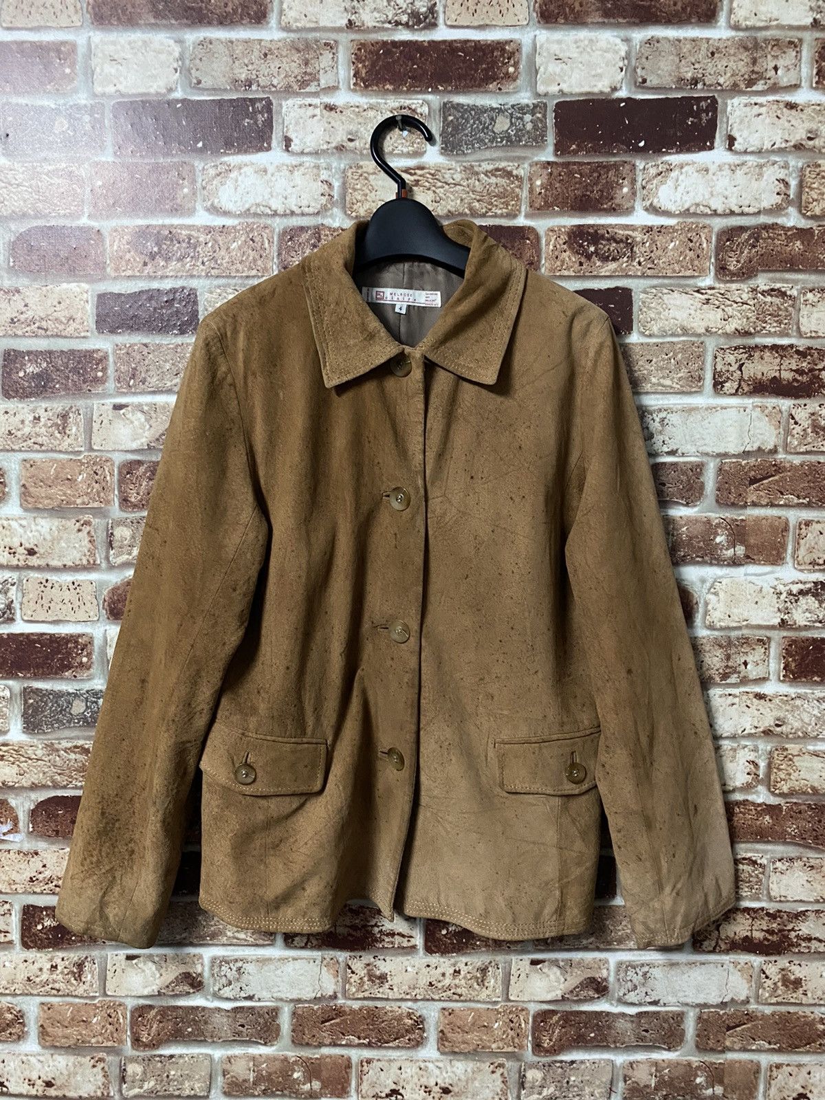 Leather × Melrose MELROSE CLAIRE LEATHER JACKET Size US M / EU 48-50 / 2 - 2 Thumbnail