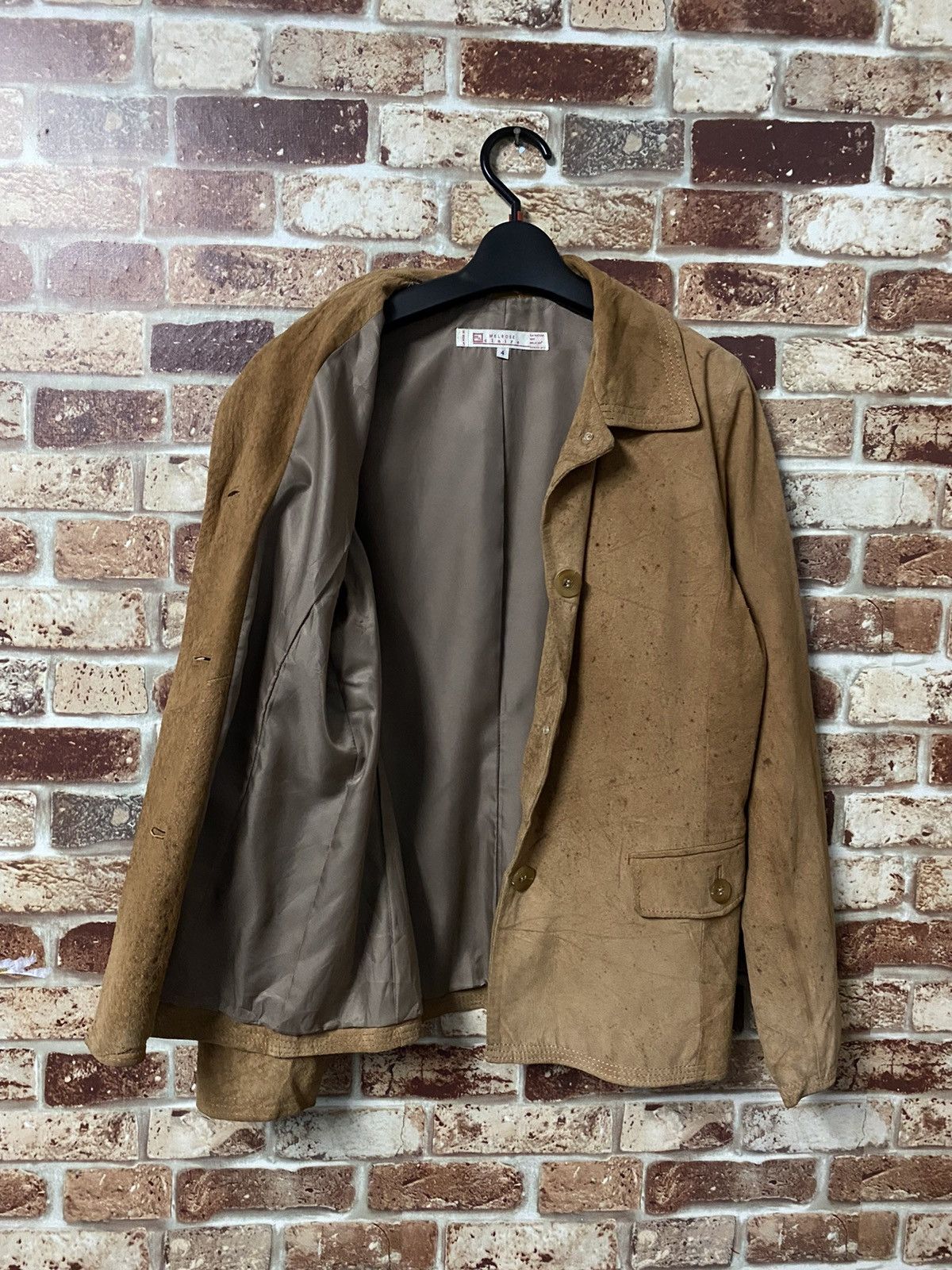 Leather × Melrose MELROSE CLAIRE LEATHER JACKET Size US M / EU 48-50 / 2 - 4 Thumbnail