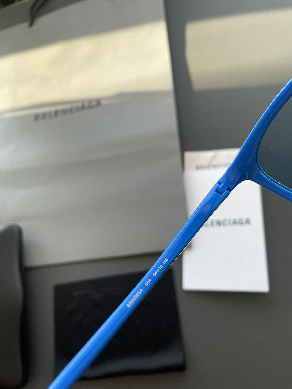 Balenciaga Runway Brand New Limited Edition Logo Minimalist Sunglasses Size ONE SIZE - 15 Thumbnail