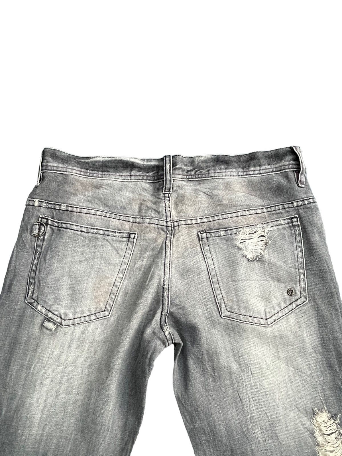 Japanese Brand Japanese Midas Distresed Jeans Size 35" - 10 Thumbnail