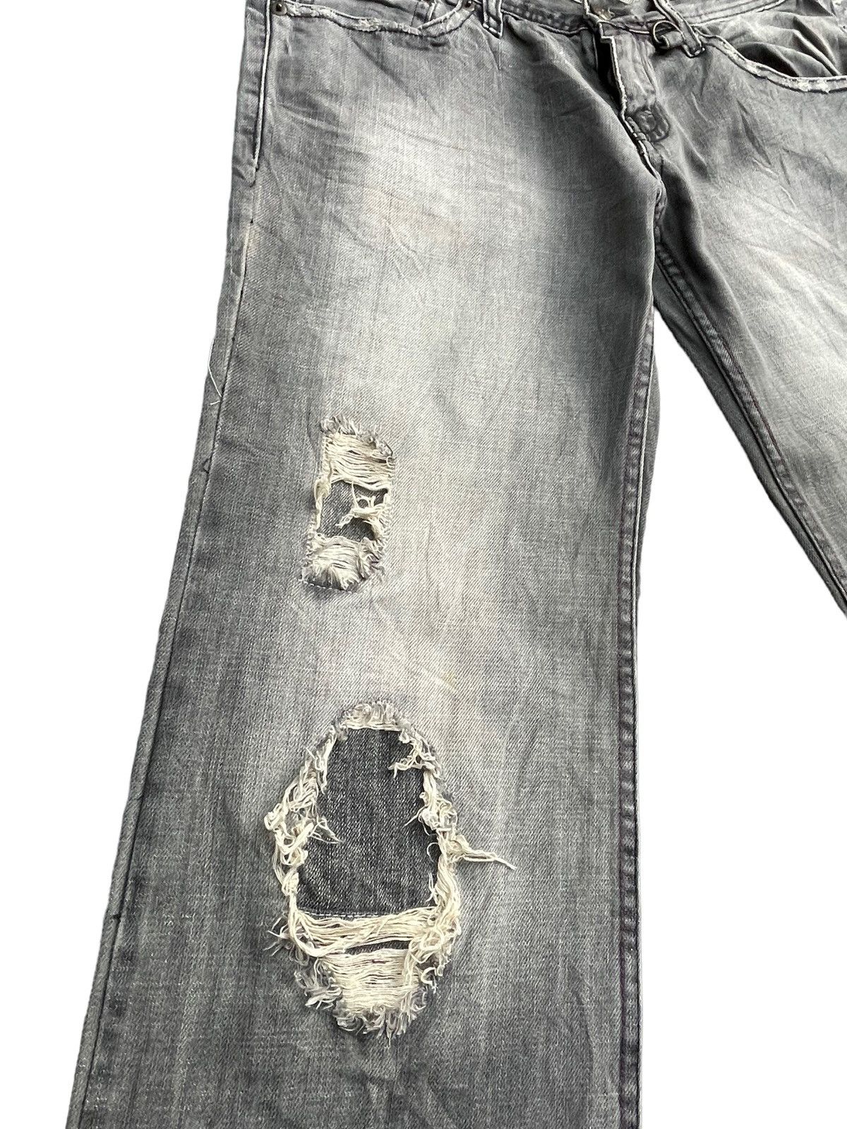 Japanese Brand Japanese Midas Distresed Jeans Size 35" - 5 Thumbnail