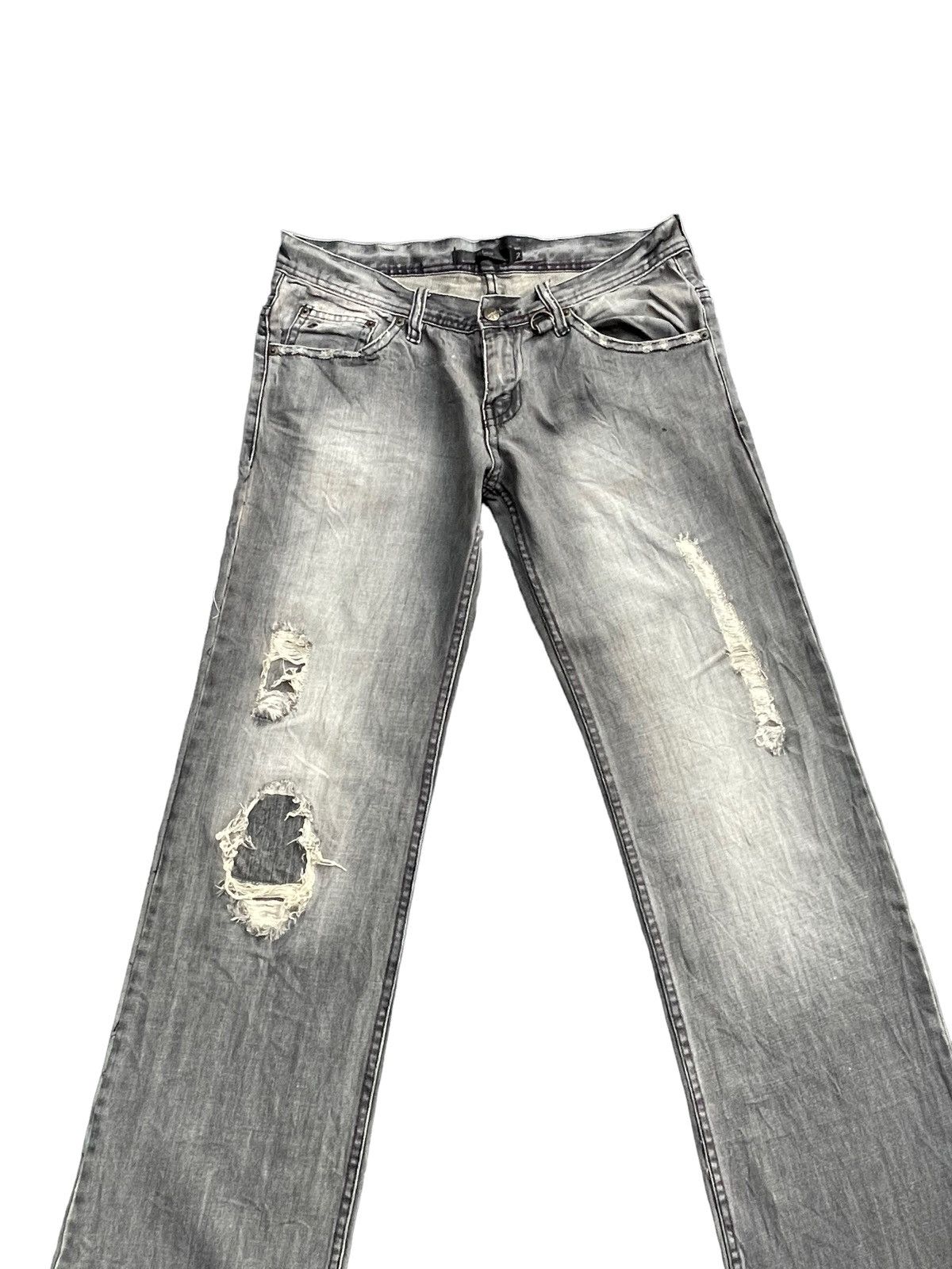 Japanese Brand Japanese Midas Distresed Jeans Size 35" - 3 Thumbnail