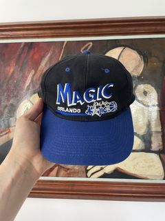 VERY RARE Vintage ORLANDO MAGIC NBA Snapback Hat Cap BIG LOGO ATHLETIC  Graffiti 