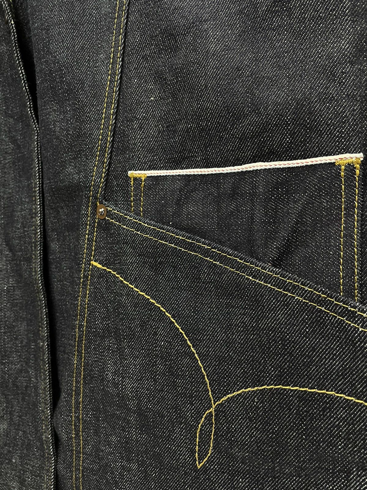Johnbull × Sample Industries JOHNBULL Double Breasted Selvedge Denim Indigo Sample Jacket Size US L / EU 52-54 / 3 - 6 Thumbnail