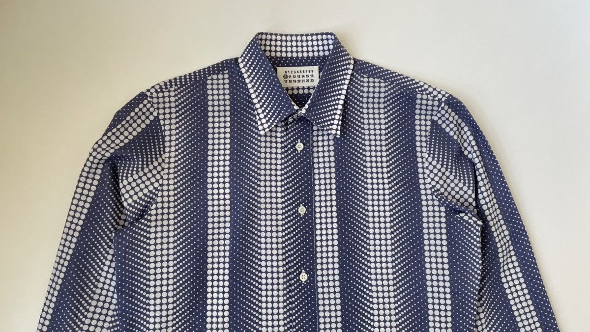 Maison Margiela S/S 07 ‘Circular Illusion’ Print Cotton Shirt Size US M / EU 48-50 / 2 - 2 Thumbnail