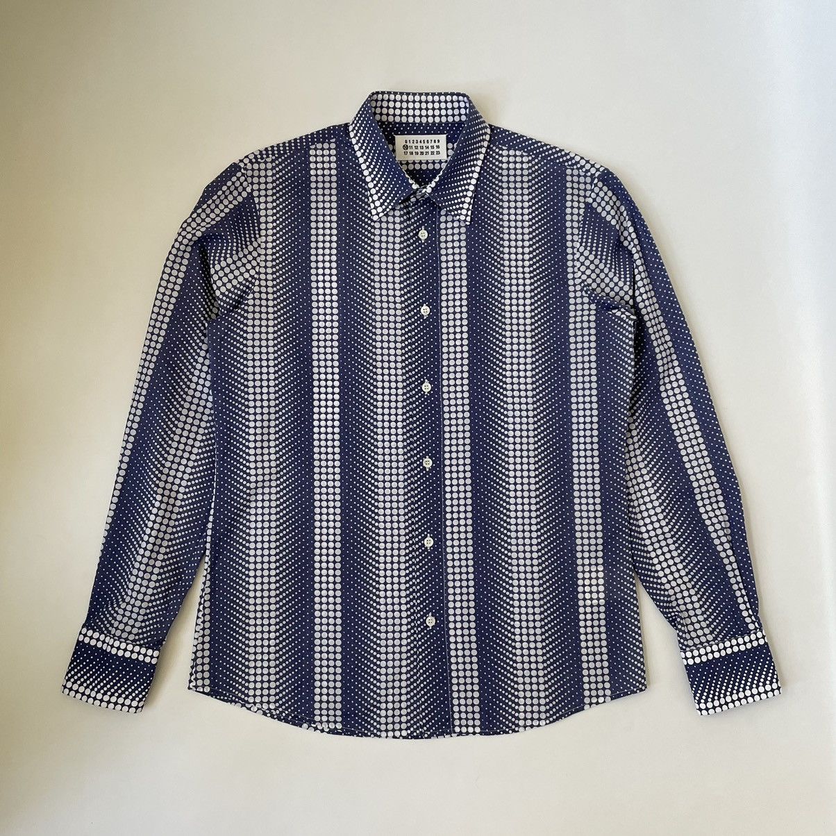 Maison Margiela S/S 07 ‘Circular Illusion’ Print Cotton Shirt Size US M / EU 48-50 / 2 - 1 Thumbnail